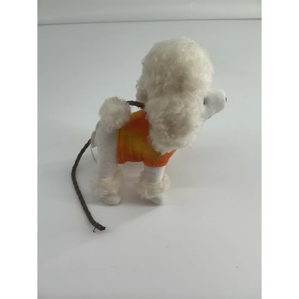American Girl White Poodle Plush Pet with Leash and Tie Dye Shirt Doll Accessory